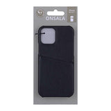 iPhone 12 Pro / 12 Onsala Collection Skinndeksel med Kortlomme - Svart