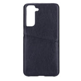 Samsung Galaxy S21 FE (5G) Onsala Collection Vegansk Skinn Deksel med Kortlomme - Svart