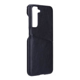 Samsung Galaxy S21 FE (5G) Onsala Collection Vegansk Skinn Deksel med Kortlomme - Svart