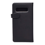 Samsung Galaxy S10+ (Plus) Buffalo 2-i-1 Ekte Skinn Flip Deksel - Svart