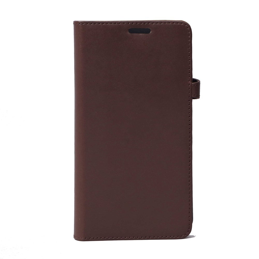Samsung Galaxy S10+ (Plus) Buffalo 2-i-1 Ekte Skinn Flip Deksel - Brun