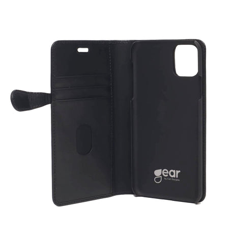 iPhone 11 Buffalo Wallet Skinndeksel med Lommebok Svart