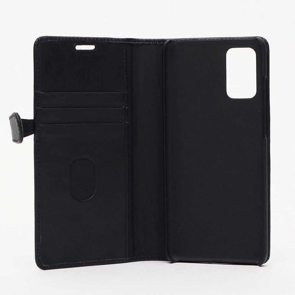 Samsung Galaxy S20+ (Plus) Buffalo 2-i-1 Ekte Skinn Flip Deksel - Svart