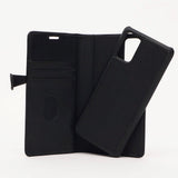 Samsung Galaxy S20+ (Plus) Buffalo 2-i-1 Ekte Skinn Flip Deksel - Svart