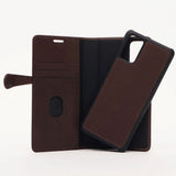 Samsung Galaxy S20+ (Plus) Buffalo 2-i-1 Ekte Skinn Flip Deksel - Brun