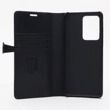 Samsung Galaxy S20 Ultra Buffalo 2-i-1 Ekte Skinn Flip Deksel - Svart