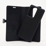 Samsung Galaxy S20 Ultra Buffalo 2-i-1 Ekte Skinn Flip Deksel - Svart