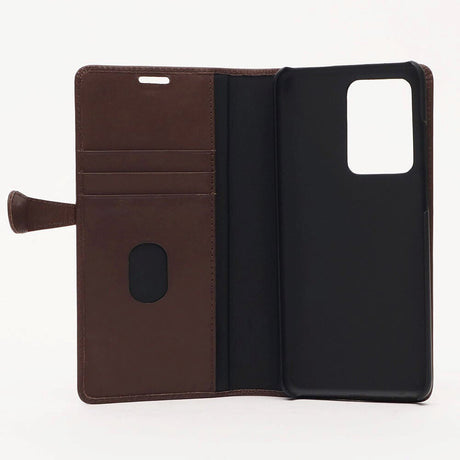 Samsung Galaxy S20 Ultra Buffalo 2-i-1 Ekte Skinn Flip Deksel - Brun