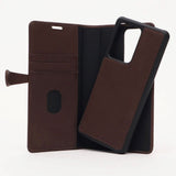 Samsung Galaxy S20 Ultra Buffalo 2-i-1 Ekte Skinn Flip Deksel - Brun