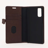 Samsung Galaxy S20 Buffalo 2-i-1 Ekte Skinn Flip Deksel - Brun