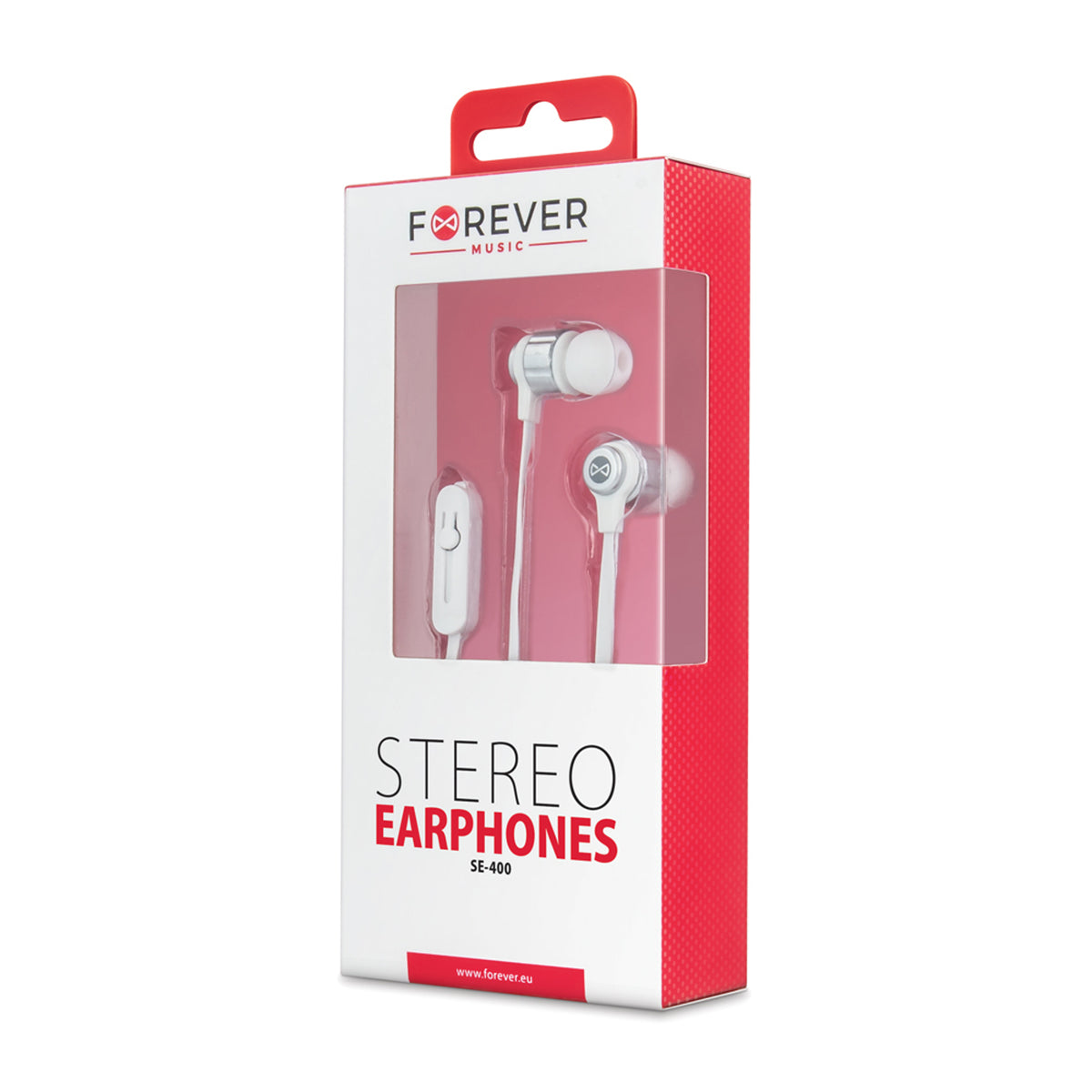 Forever Hodetelefoner m. Ledning - 3.5 mm mini-jack - Hvit