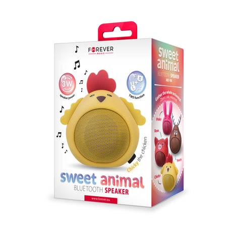 Forever Animal Bluetooth Høyttaler - Gul Kylling