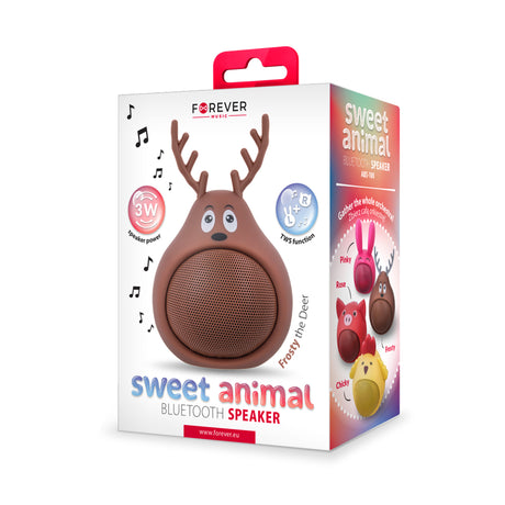 Forever Animal Bluetooth Høyttaler - Brun Hjort