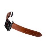 Apple Watch (42/44/SE/45/46/49mm) Buffalo Rem i Ekte Skinn - Brun