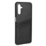 Samsung Galaxy A04s / A13 (5G) Buffalo Ekte Skinn Deksel med Kortlomme - Svart