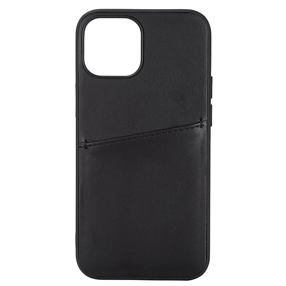 iPhone 13 Mini Buffalo Kunstskinn Deksel med Kortlomme - Svart