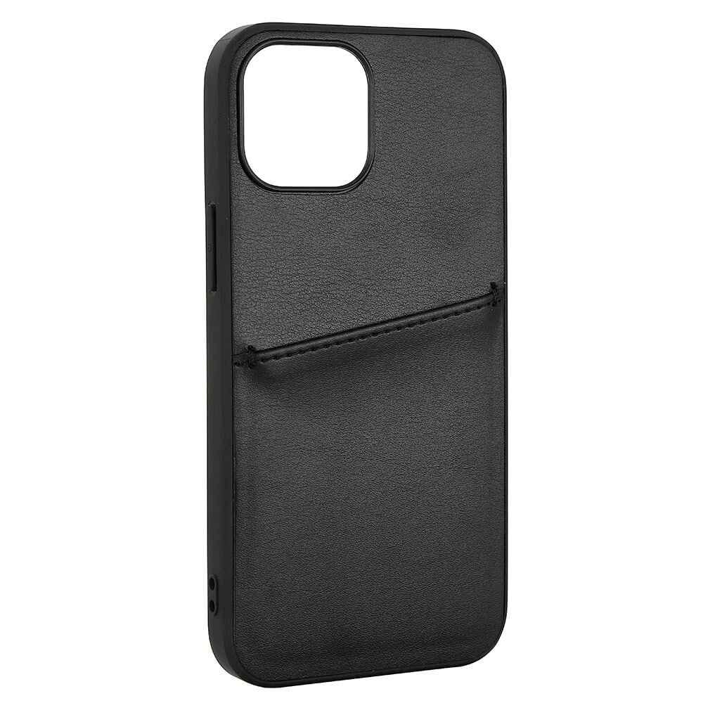 iPhone 13 Mini Buffalo Kunstskinn Deksel med Kortlomme - Svart