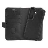 Samsung Galaxy S24 Buffalo 2-i-1 Magnet Flip-Deksel i Ekte Skinn med Lommebok - Svart
