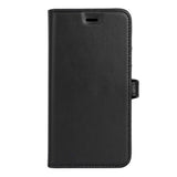 Samsung Galaxy S24 Buffalo 2-i-1 Magnet Flip-Deksel i Ekte Skinn med Lommebok - Svart