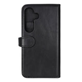 Samsung Galaxy S25 Buffalo 2-i-1 Magnet Flip-Deksel i Ekte Skinn med Lommebok - Svart