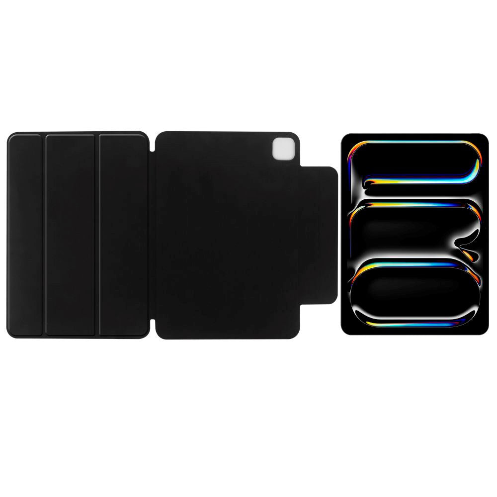 iPad Pro 13" (2025 / 2024) Tech-Protect Smartcase Magnetisk Deksel Tri-fold - Svart