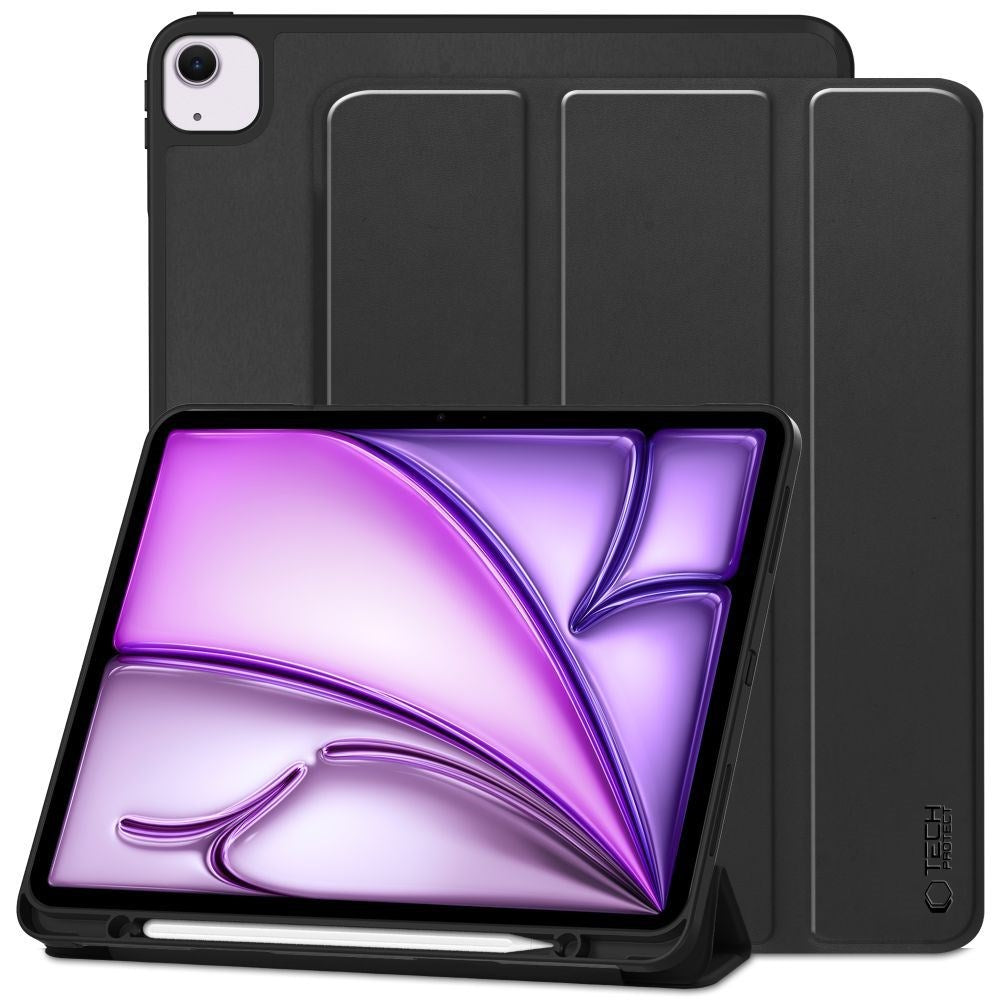 Tech-Protect iPad Air 13" (2026 / 2025 / 2024) SC Deksel m. Apple Pencil Holder - Svart