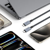 Tech-Protect Ultraboost 8K 40GBPS USB-C til USB-C Kabel PD 240W 2m - Svart