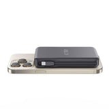 Tech-Protect LifeMag 10 000 mAh PowerBank med Integrert USB-C og Lightning Kabel og USB-A og USB-C Plugg - MagSafe Kompatibel - Svart