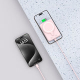 Tech-Protect LifeMag Trådløs Powerbank 10000 mAh - MagSafe Kompatibel - Rosa