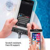 Tech-Protect Universal Vanntett Case Etui - Svart / Gjennomsiktig  (Maks. Mobil: 175 x 100 mm)