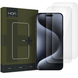 iPhone 17 Pro / 16 Pro Hofi Glass Pro+ Skjermbeskytter - 2 Stk. - Case Friendly - Gjennomsiktig