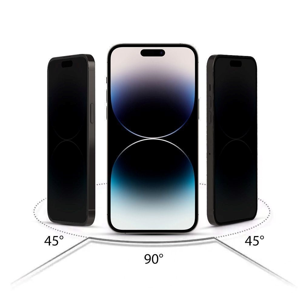 iPhone 17 Pro / 16 Pro Hofi Glass Pro+ Skjermbeskyttelse med Privacy - Case Friendly - 2-Pak - Svart Kant