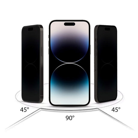 iPhone 17 Pro / 16 Pro Hofi Glass Pro+ Skjermbeskyttelse med Privacy - Case Friendly - 2-Pak - Svart Kant