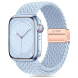 Apple Watch (38/40/SE/41/42mm) Tech-Protect Nylon Stropp - Lyseblå