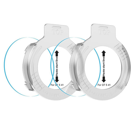 Huawei Watch GT 5 (41mm) Tech-Protect Easy Set+ Skjermbeskyttelsessett med Monteringsramme - 2 stk. - Gjennomsiktig