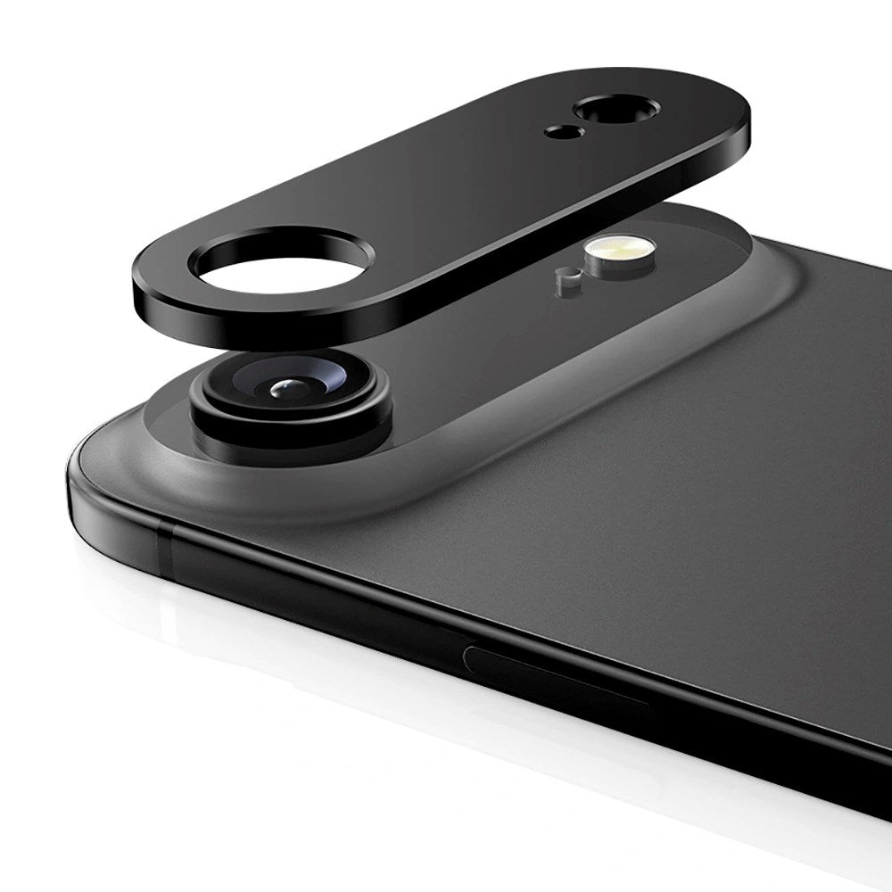 iPhone Air Tech-Protect CamAlloy Fit+ Kameralinsebeskyttelsesdeksel - Svart