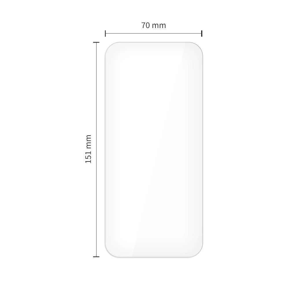 iPhone Air Tech-Protect Glass Fit+ Skjermbeskyttelsesglass - 2 stk - Gjennomsiktig