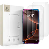 iPhone 17 Pro Max / 16 Pro Max Tech-Protect Glass Fit+ Skjermbeskyttelsesglass - 2 stk - Gjennomsiktig