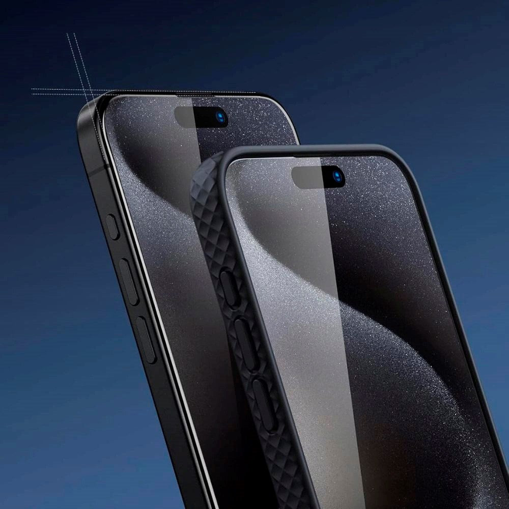 iPhone 17 Pro Max / 16 Pro Max Tech-Protect Glass Fit+ Skjermbeskyttelsesglass - 2 stk - Gjennomsiktig