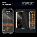 iPhone 17 Pro Tech-Protect Quick Set+ Skjermbeskyttelsesglass - 2 stk - Gjennomsiktig / Svart Kant