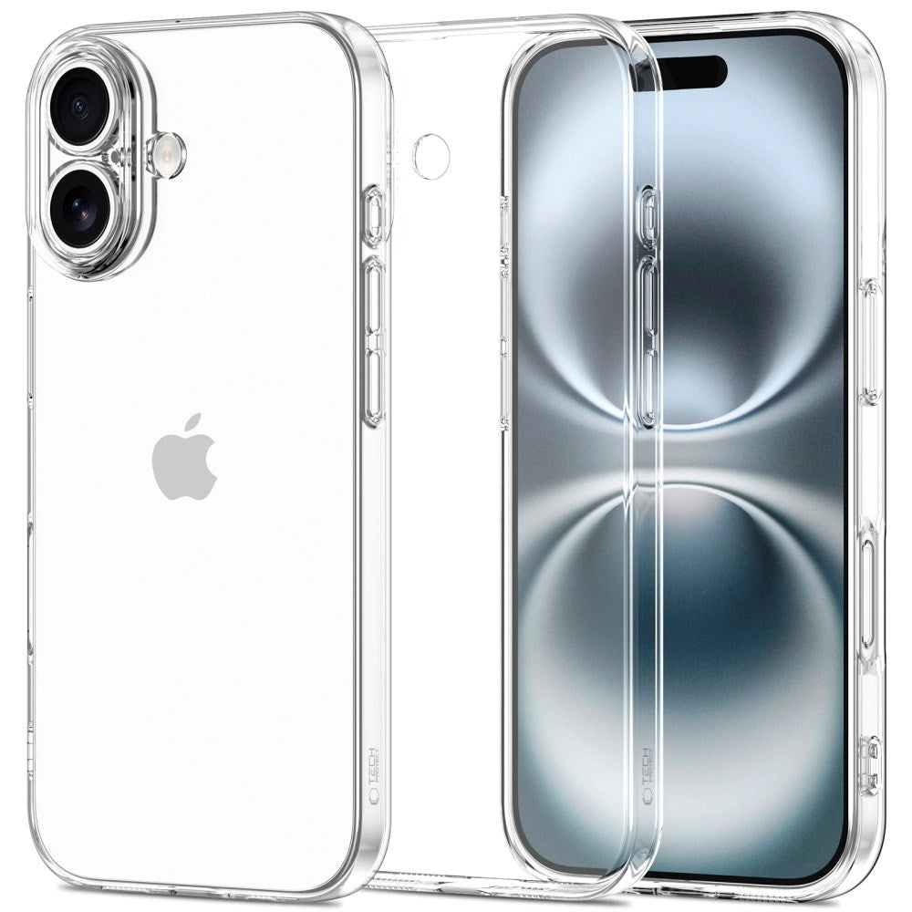 iPhone 17 Tech-Protect Flexair Fleksibelt Plast Deksel - Gjennomsiktig