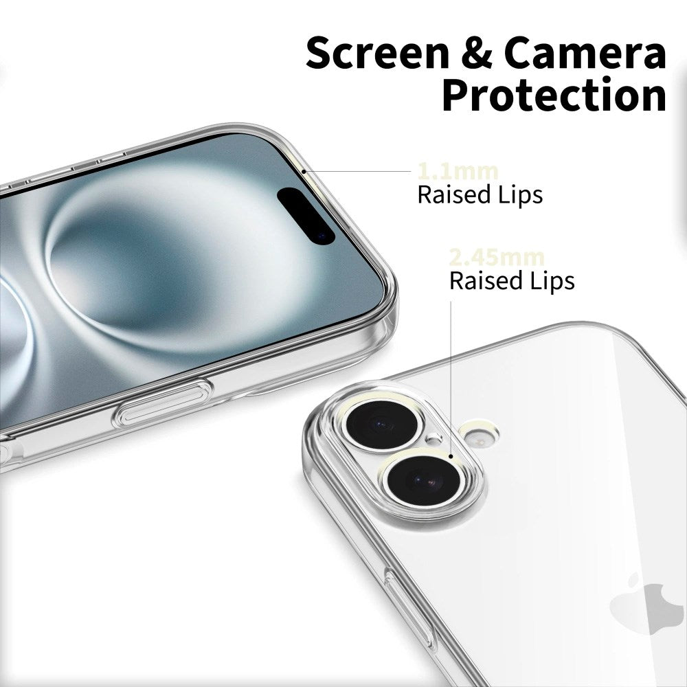 iPhone 17 Tech-Protect Flexair Fleksibelt Plast Deksel - Gjennomsiktig