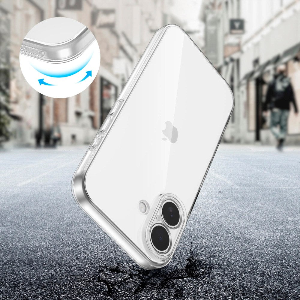iPhone 17 Tech-Protect Flexair Fleksibelt Plast Deksel - Gjennomsiktig