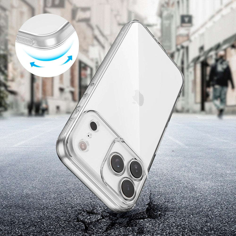 iPhone 17 Pro Tech-Protect Flexair Fleksibelt Plast Deksel - Gjennomsiktig