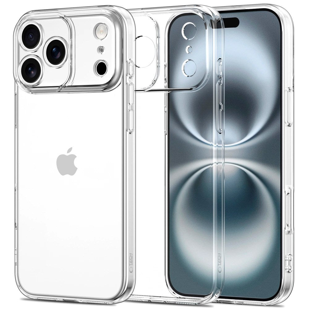 iPhone 17 Pro Max Tech-Protect Flexair Fleksibelt Plast Deksel - Gjennomsiktig