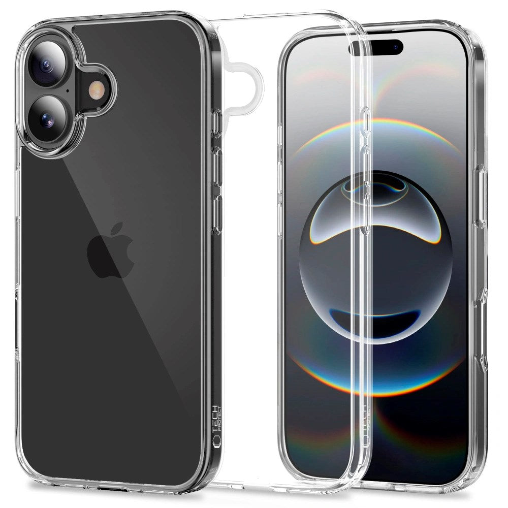 iPhone 17 Tech-Protect Flexair Hybrid Deksel - Gjennomsiktig