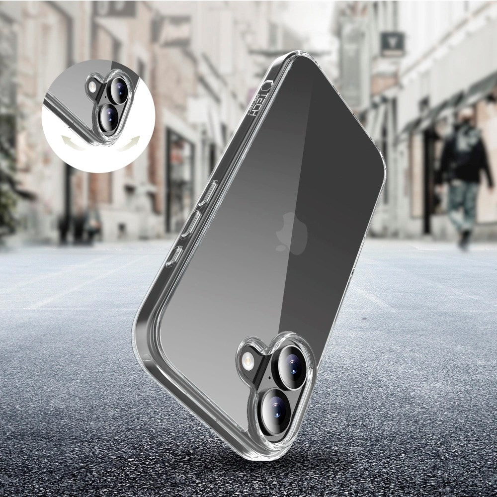 iPhone 17 Tech-Protect Flexair Hybrid Deksel - Gjennomsiktig