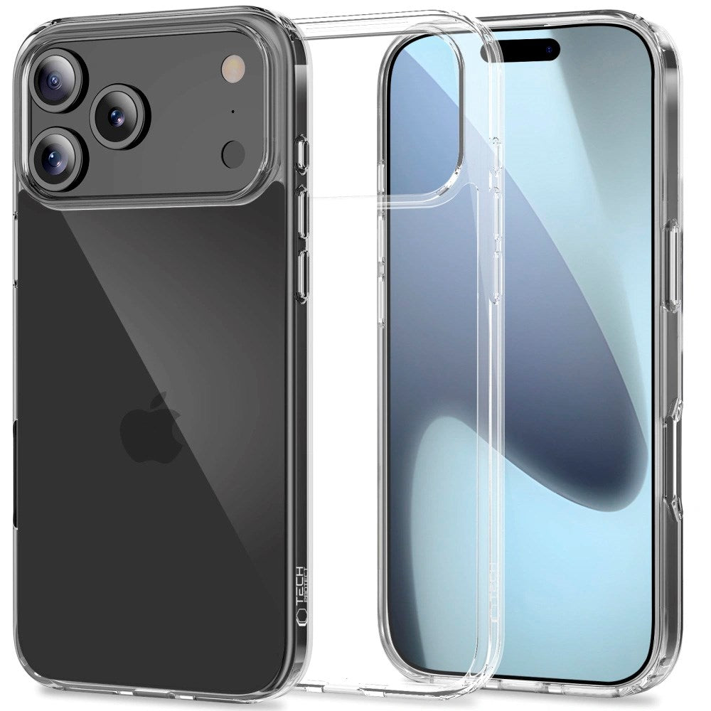 iPhone 17 Pro Max Tech-Protect Flexair Hybrid Deksel - Gjennomsiktig