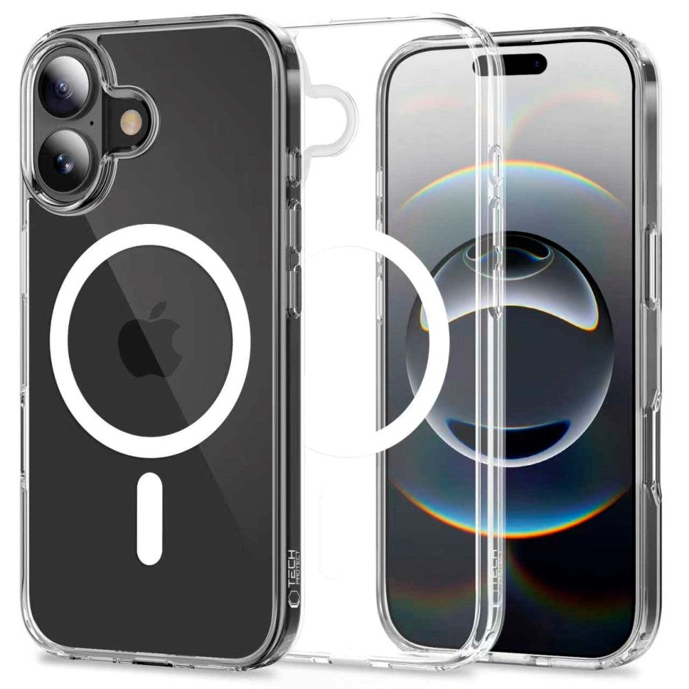 iPhone 17 Tech-Protect Flexair Hybrid Deksel - MagSafe Kompatibel - Gjennomsiktig