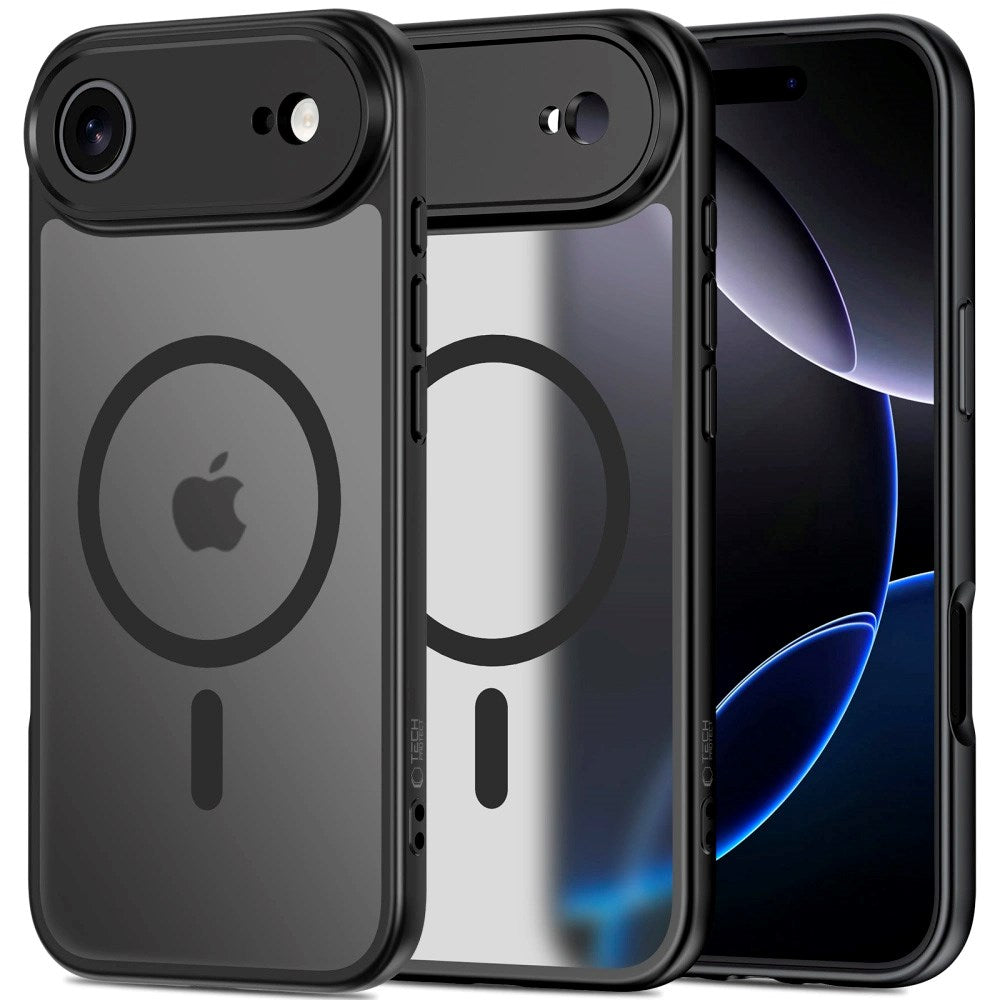 iPhone Air Tech-Protect BasicMag Hybrid Deksel - MagSafe Kompatibel - Matt Svart